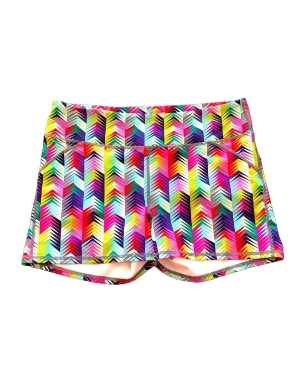 FABLETICS running Large shorts bright colorful comfy gym summer sporty wear
